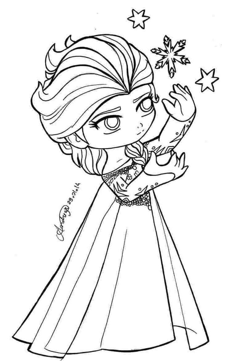 Free Elsa Coloring Pages Printable Coloringfolder