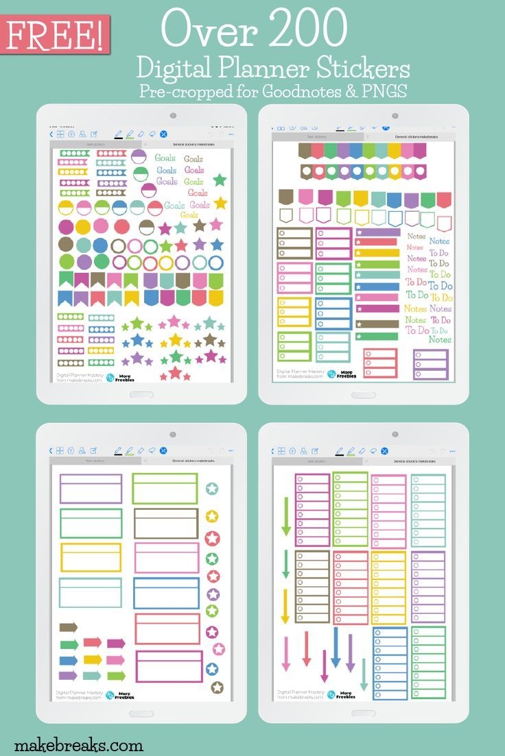 digital planner stickers free