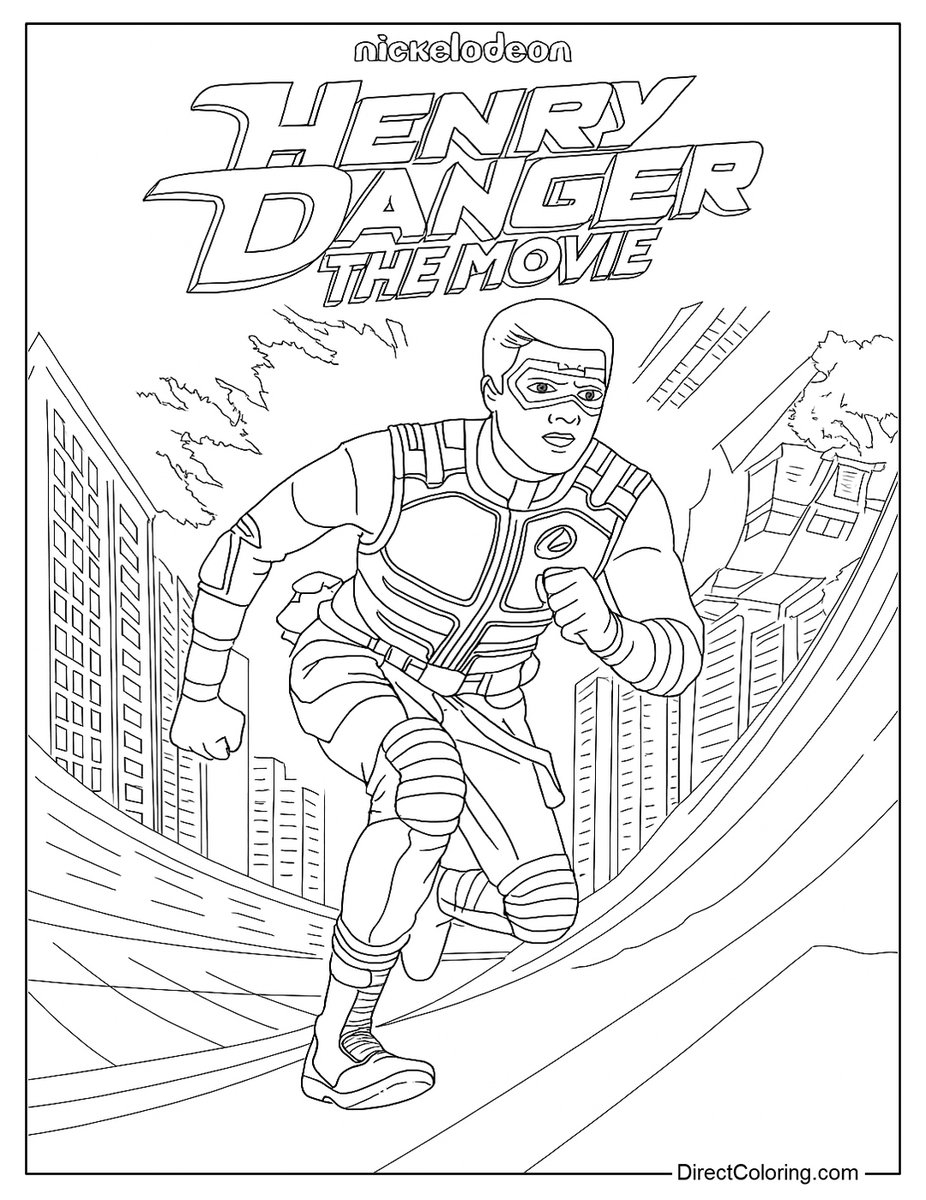 Free Henry Danger Coloring Pages Https t co B3PSK52Fc3 HenryDanger coloringpages freeprintable