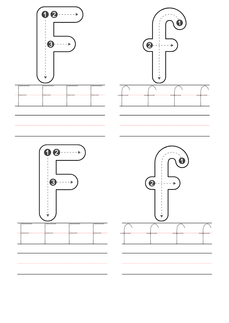 letter f worksheets kindergarten