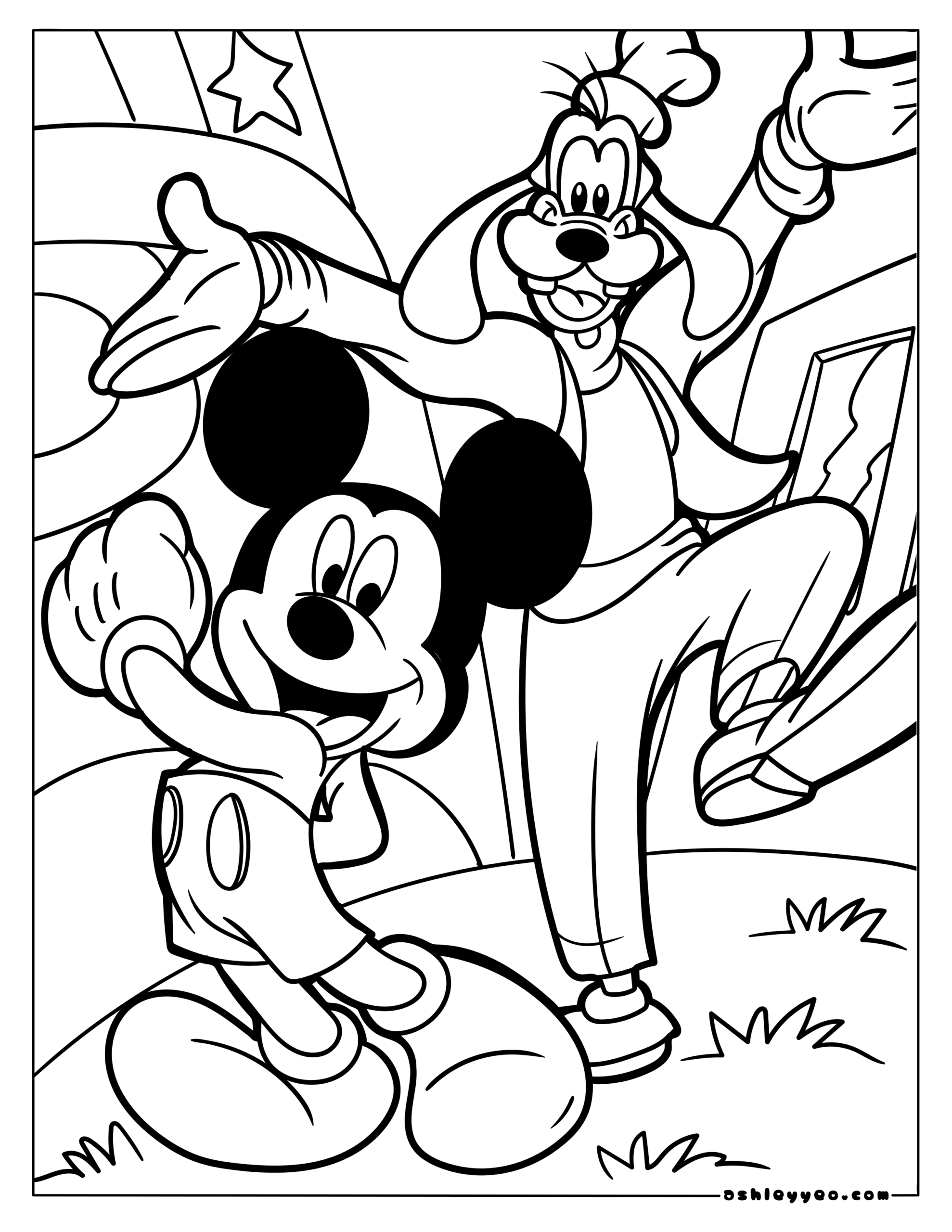 mickey mouse coloring sheet