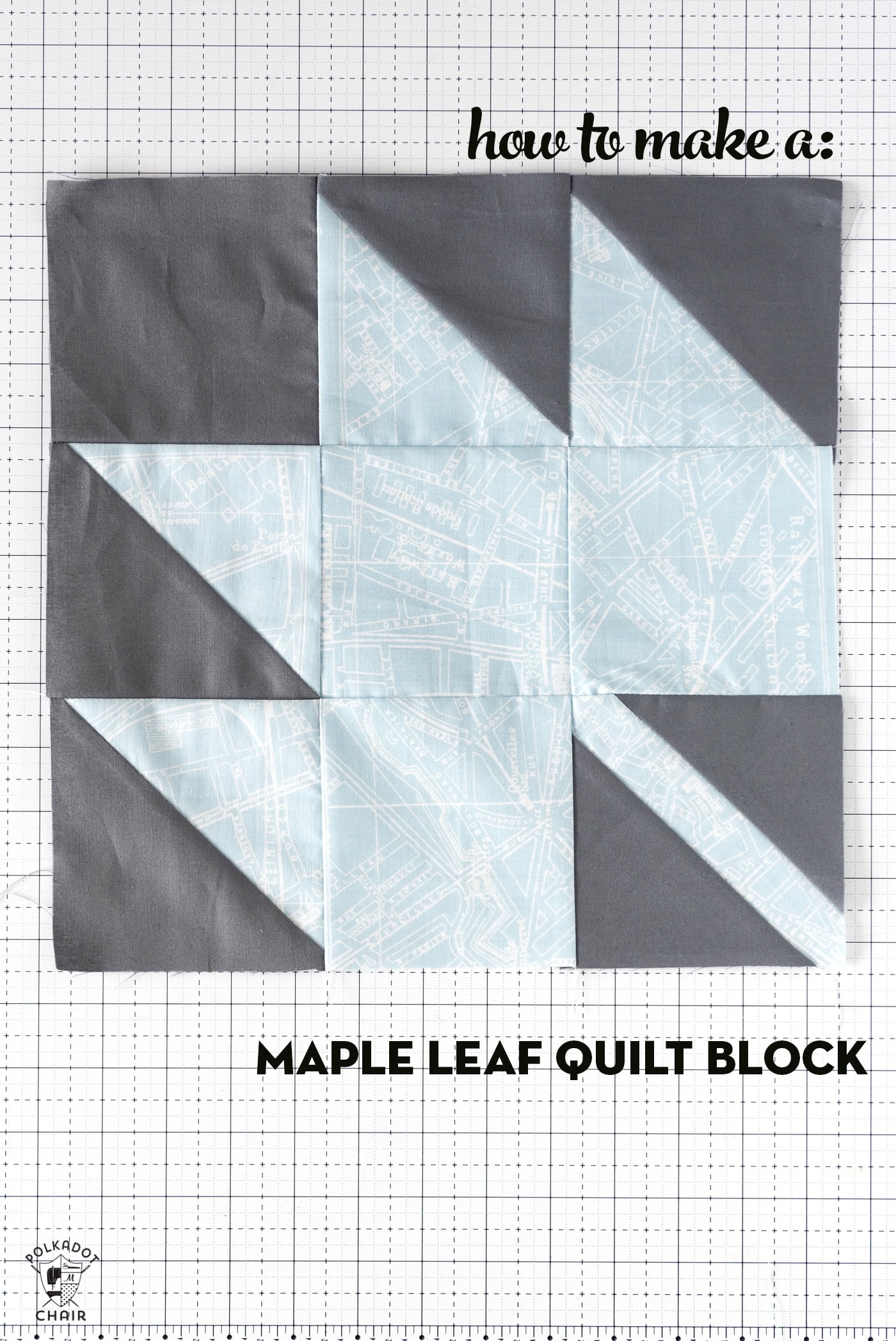 Free Pattern For A Maple Leaf Quilt Block Polka Dot Chair