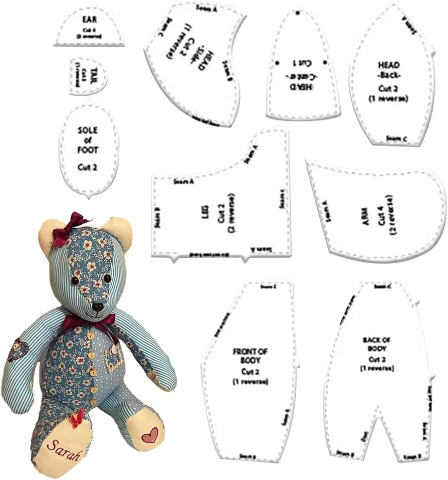 Free Pattern Pdf Easy Memory Bear Pattern Free Printable Teddy Memory Bear Pattern Easy Small Teddy