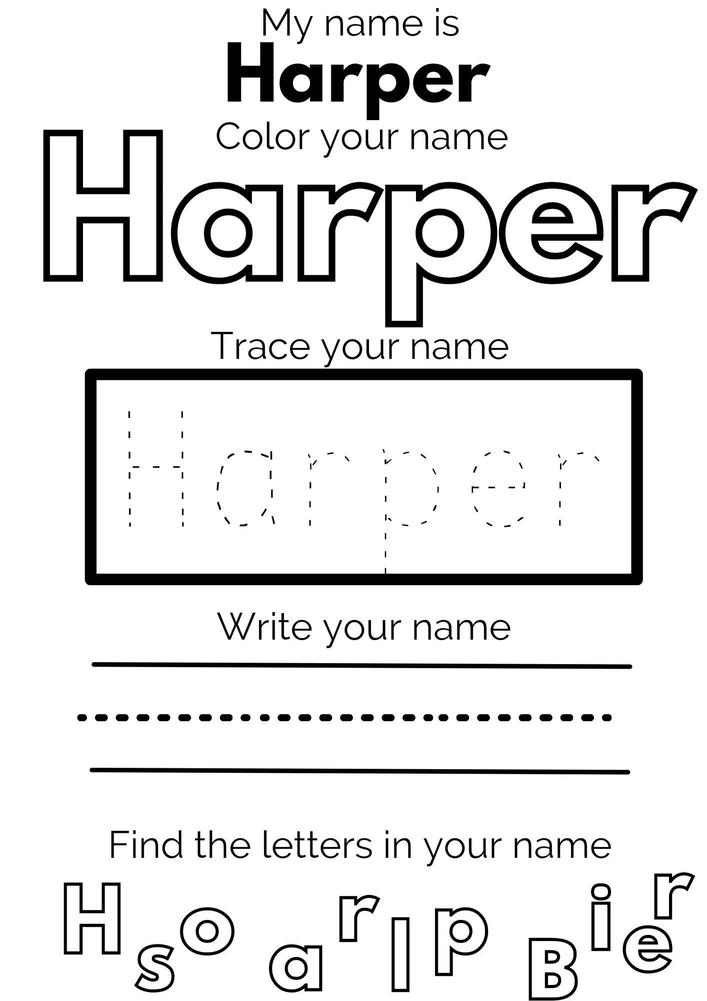 Free Personalized Name Tracing Book Handwriting Paper Custom Name Tracing Sheets For Kids Personalized Handwriting Practice A4 Size Free Editable Writing Name Practice For Kids