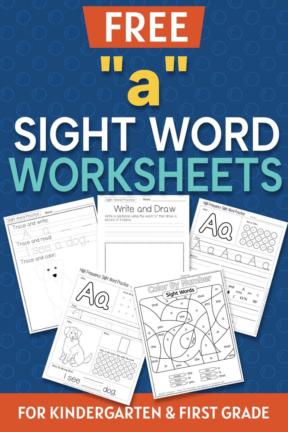 sight word a worksheet