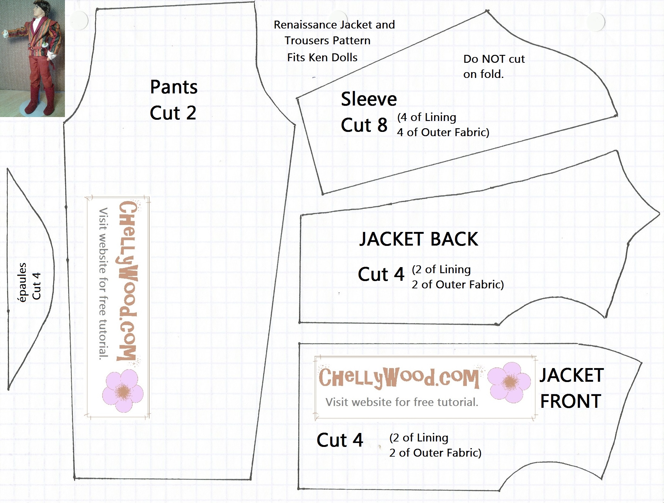 pdf free printable doll clothes patterns