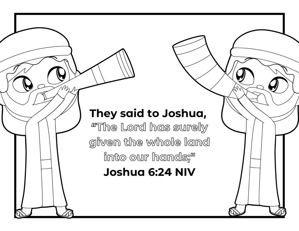 Free Printable Battle Of Jericho Coloring Pages Healing Home