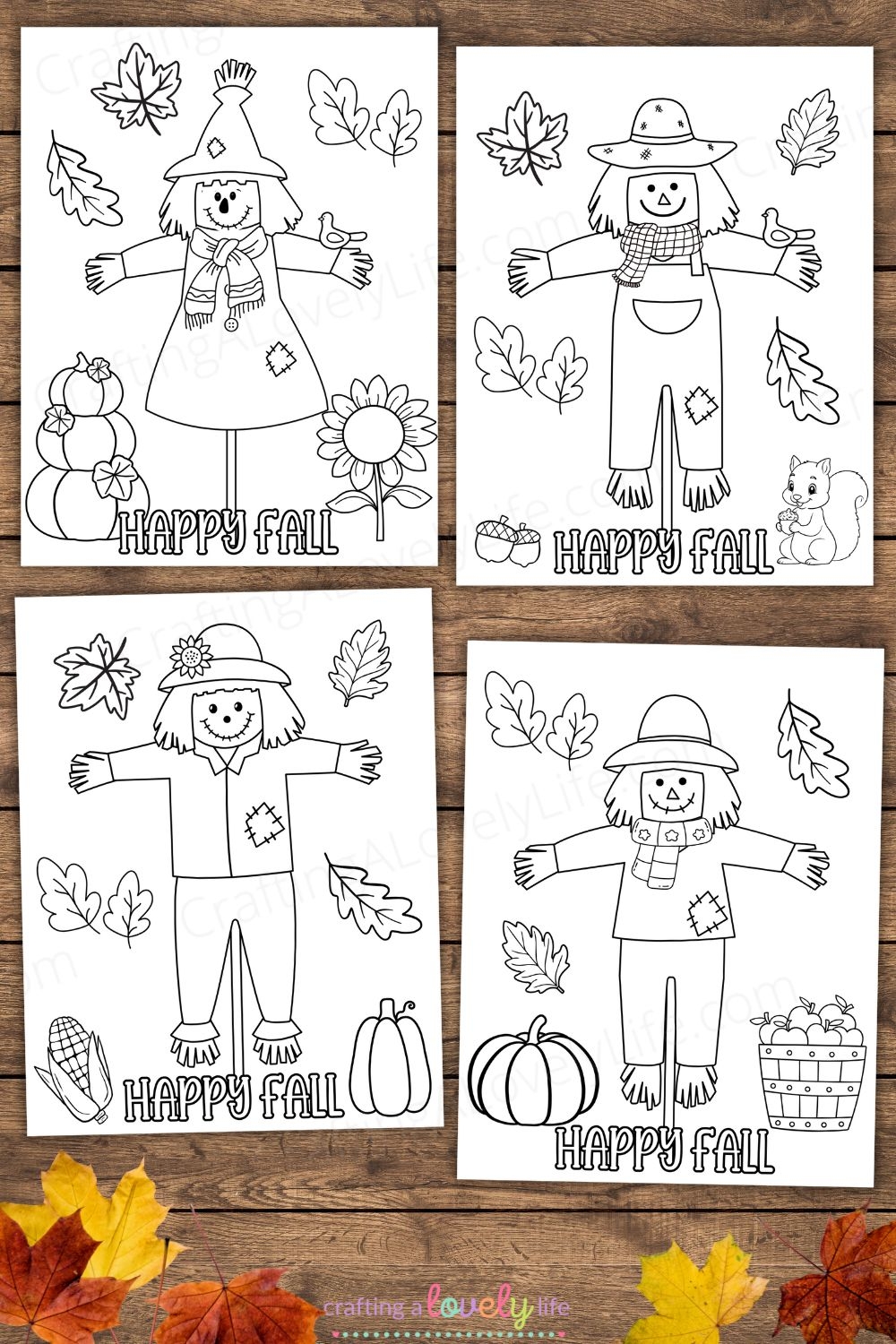 Free Printable Build A Scarecrow Craft Template