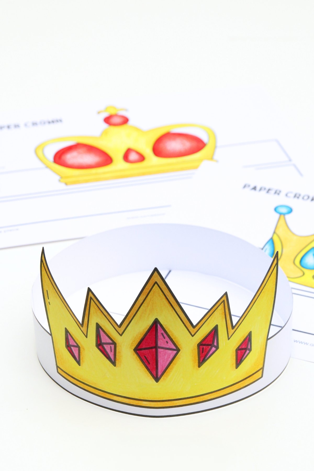 crown printable pattern