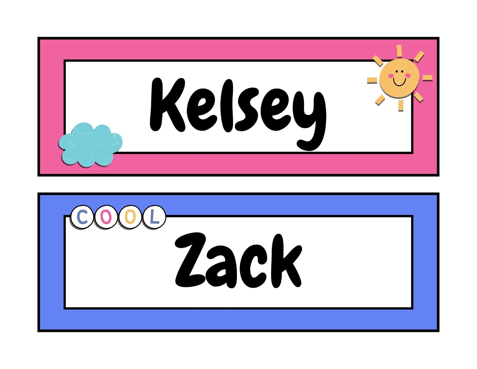 Free Printable Customizable Name Tag Templates Canva