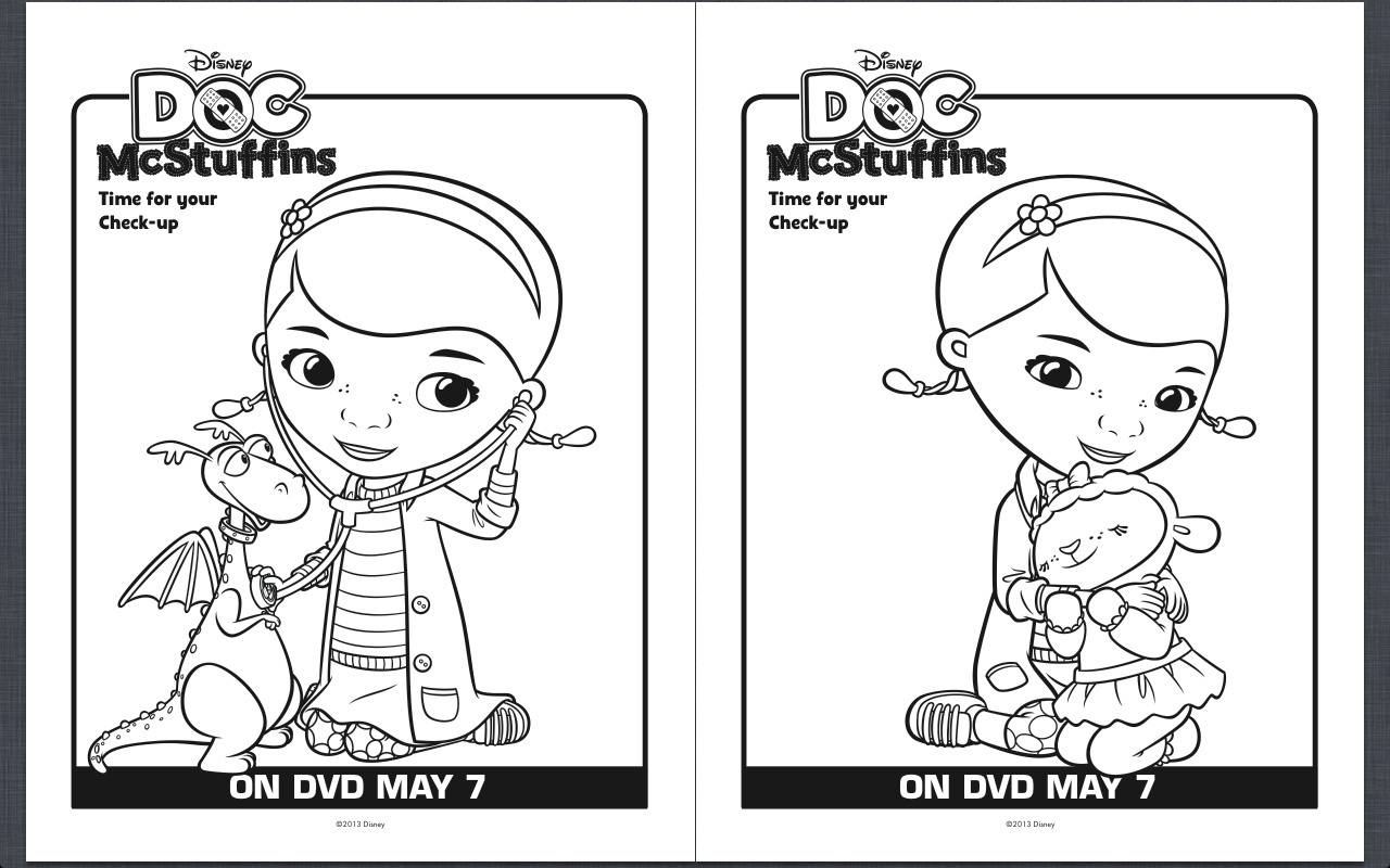 doc mcstuffins pictures to color