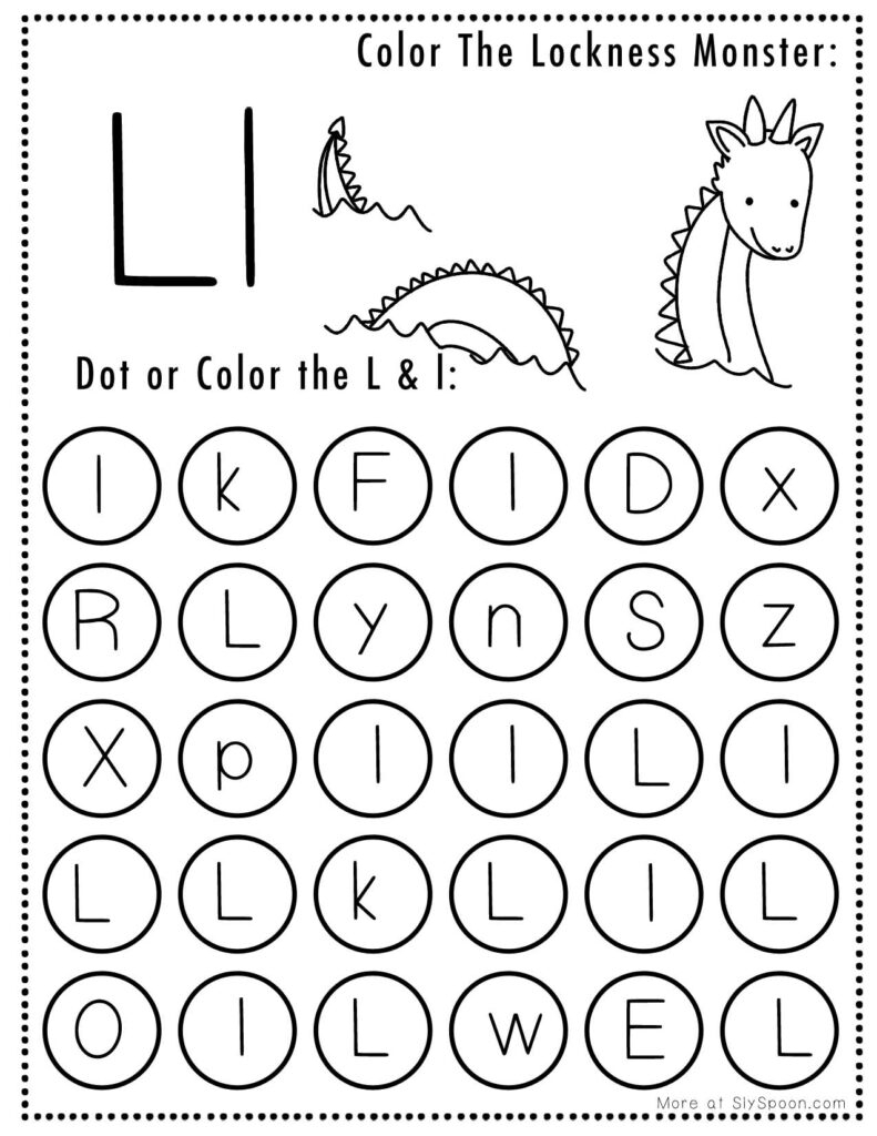 Free Printable Halloween Themed Letter L Coloring And Activity Worksheets Sly Spoon