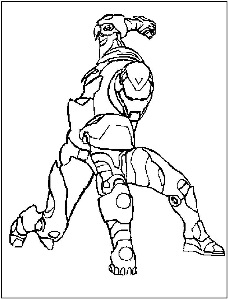 free coloring pages iron man