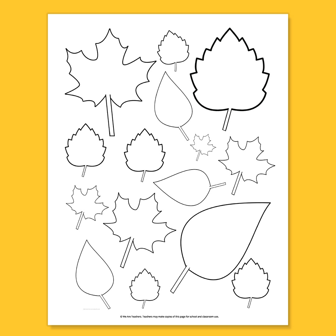 free printable leaf patterns