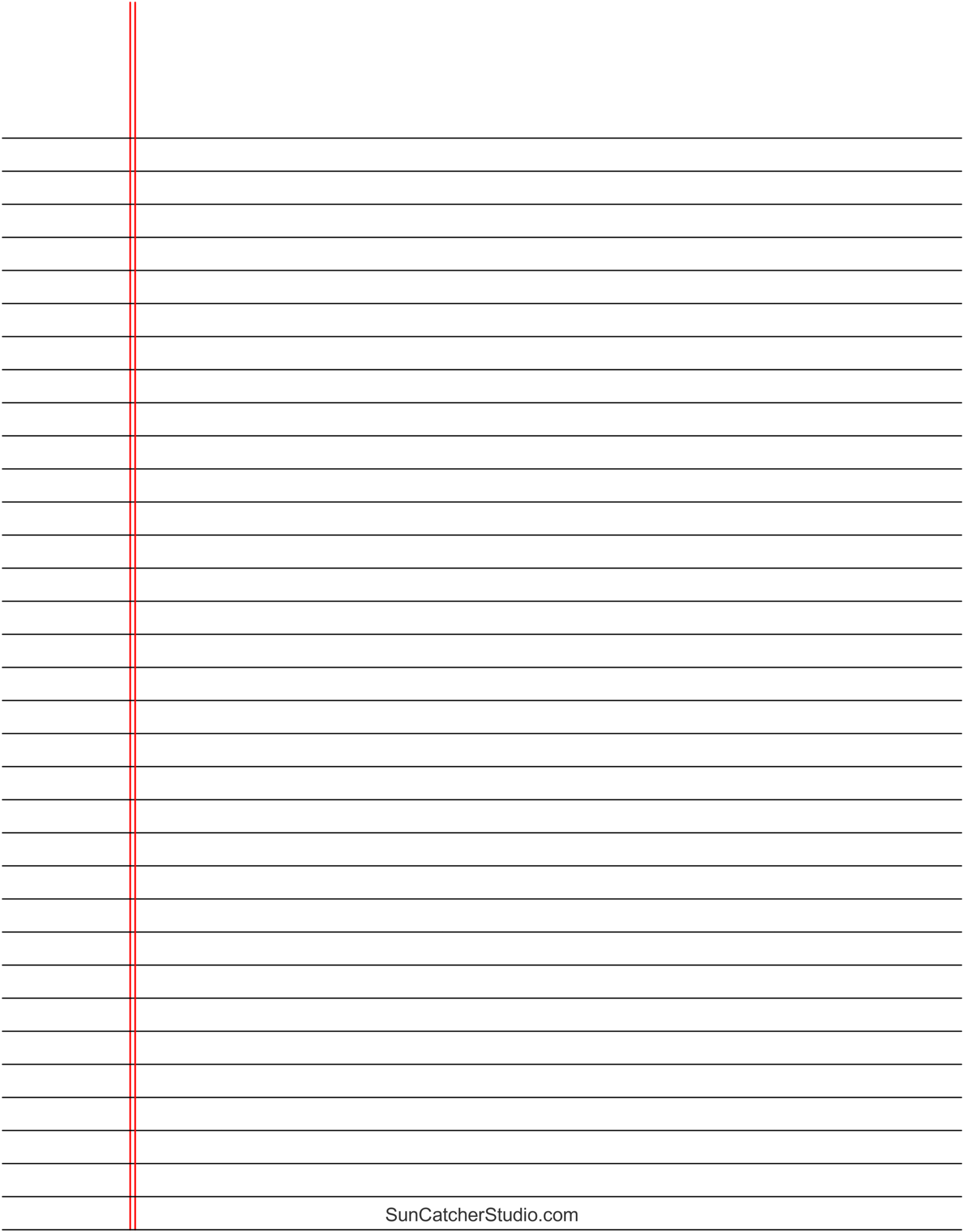 Free Printable Lined Paper Handwriting Notebook Templates Free Printables Lettering SVG Files Tools Apps