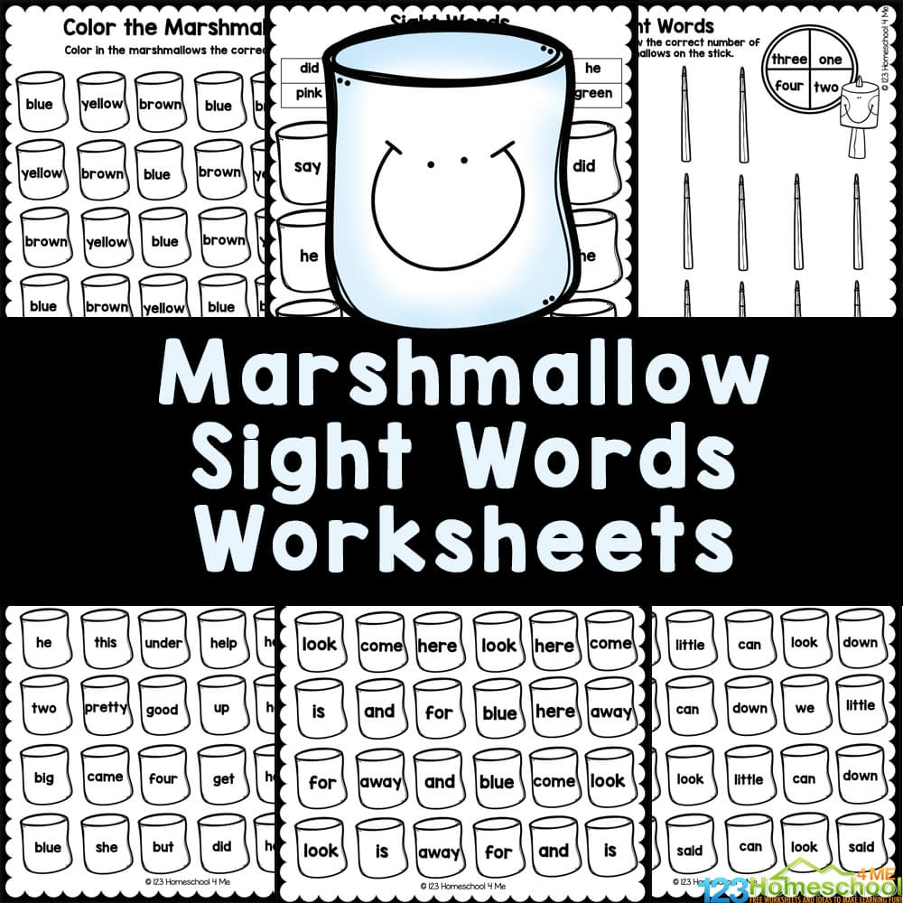 free sight word worksheets
