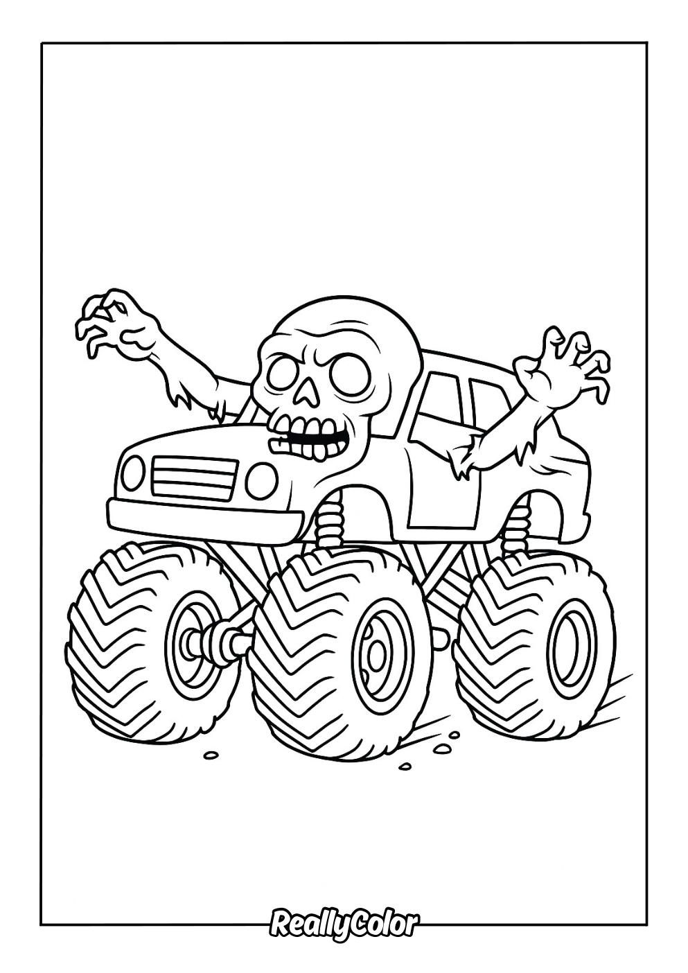 Free Printable Monster Truck Coloring Pages