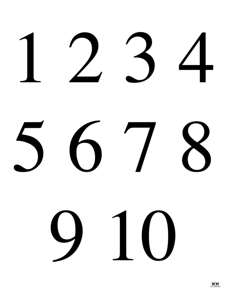 Free Printable Numbers 1 To 10 Download Free Printable Numbers 1 To 10 Png Images Free Worksheets On Clipart Library