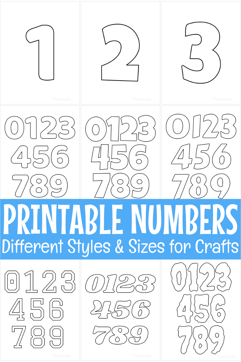 printables of numbers
