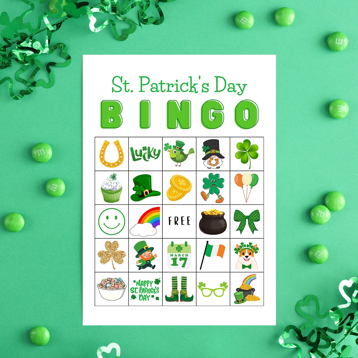 Free Printable St Patrick s Day Bingo Game Cards Mom In Pajamas