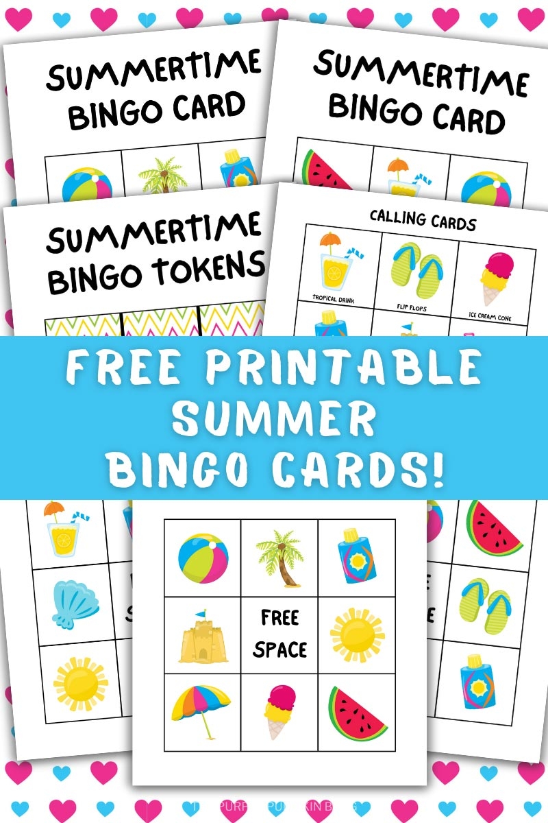 summer bingo free printable
