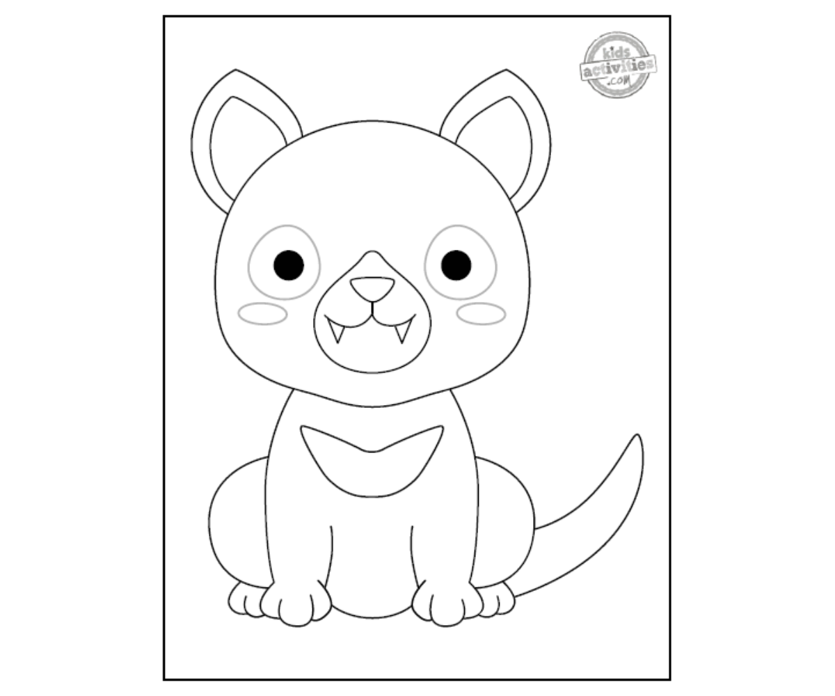 Free Printable Tasmanian Devil Coloring Page Kids Activities Blog