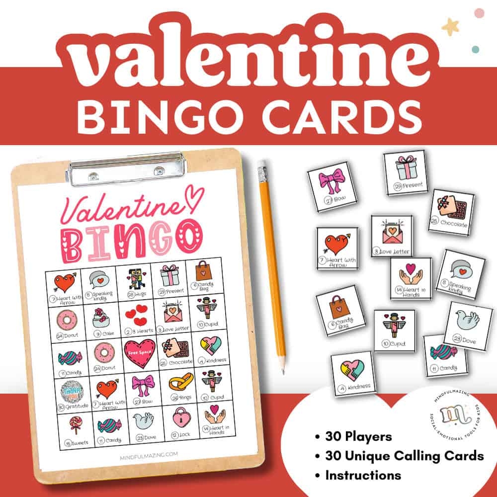 valentine bingo free printable