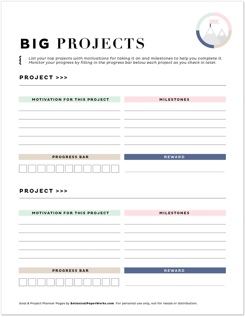 free printable planner pages