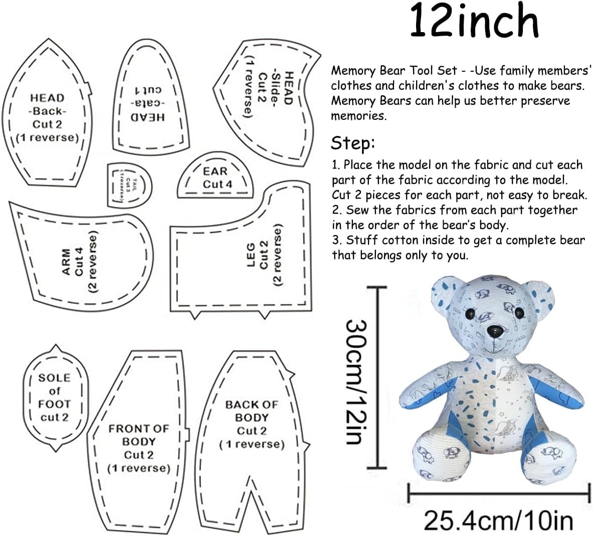 template free printable animal sewing pattern
