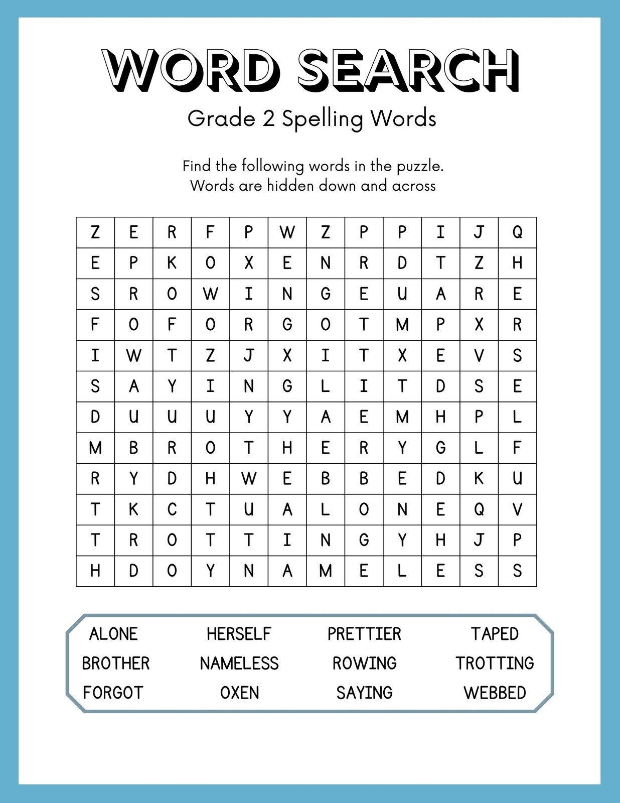 Free Spelling Worksheet Templates To Edit And Print Canva