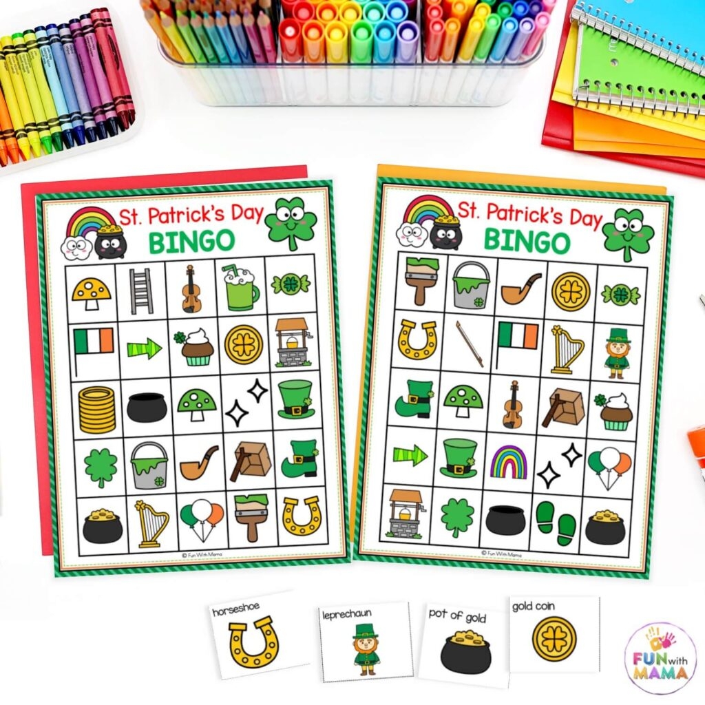 st patrick's day bingo cards