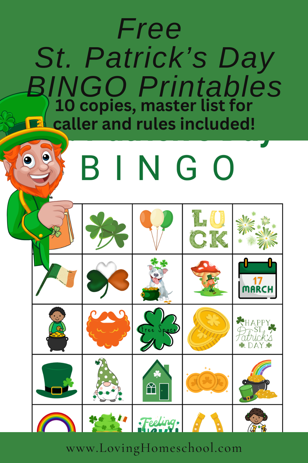 st patricks day bingo