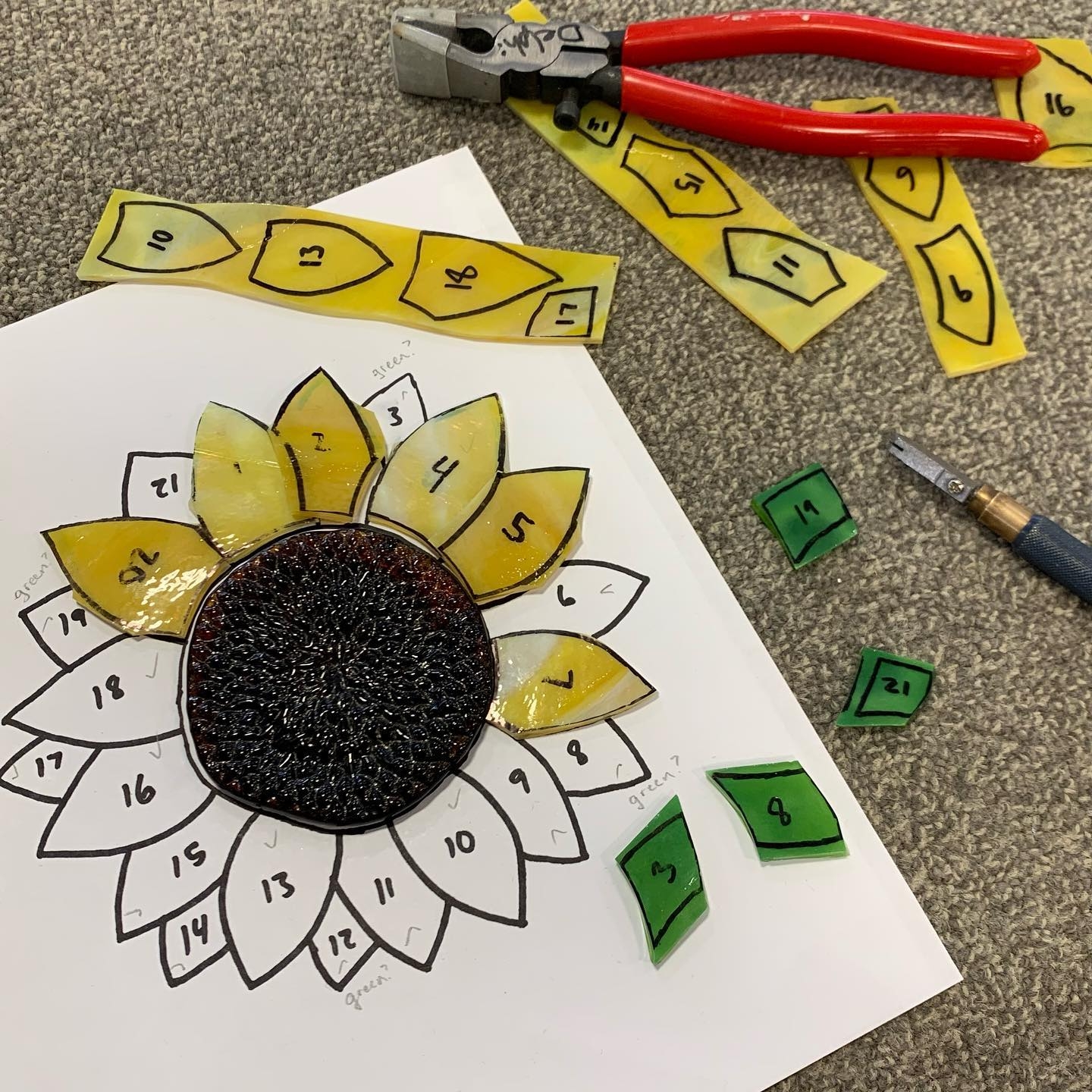 Free Sunflower Pattern More Delphi Glass