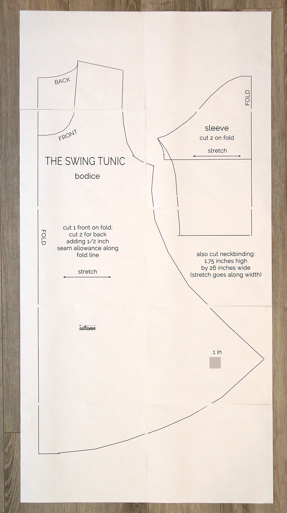 Free Swing Tunic Sewing Pattern perfect For Leggings It s Always Autumn