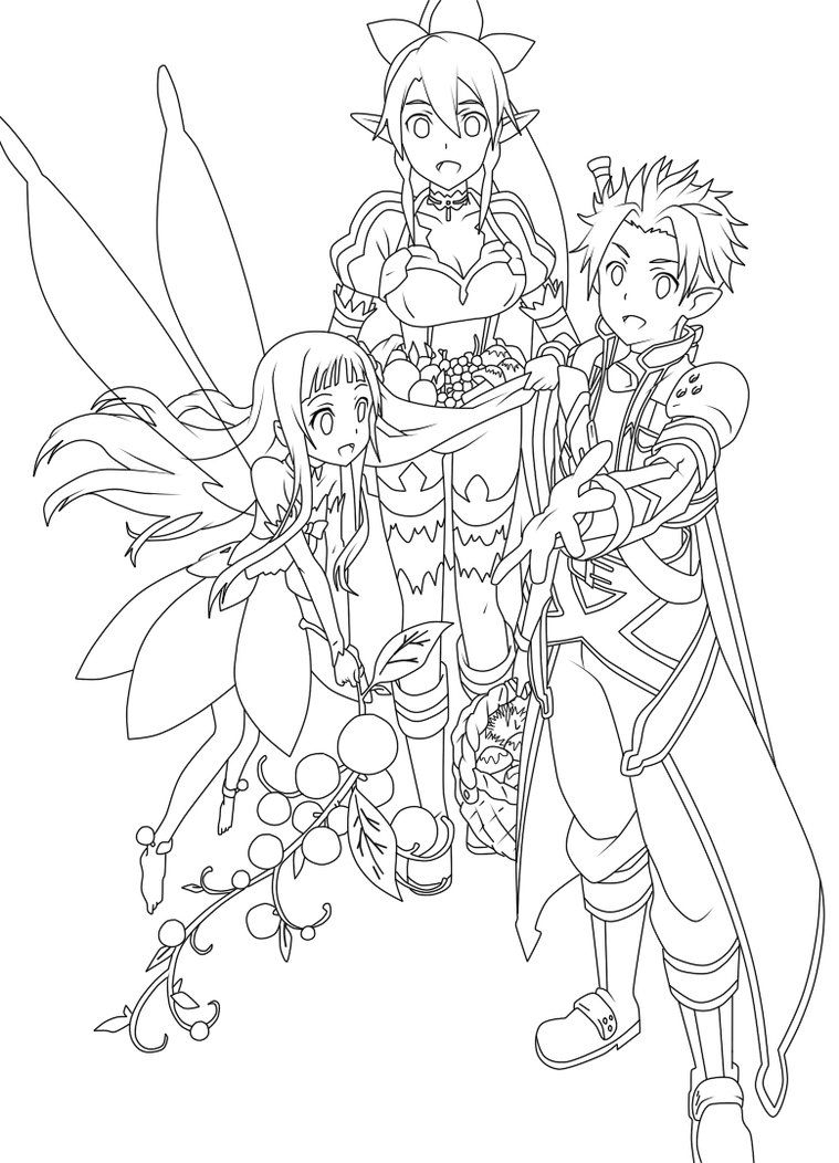 Free Sword Art Online Coloring Pages Download Free Sword Art Online Coloring Pages Png Images Free ClipArts On Clipart Library