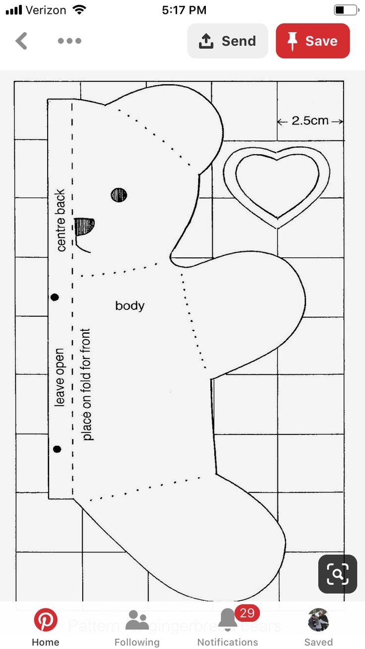 Free Teddy Bear Sewing Pattern