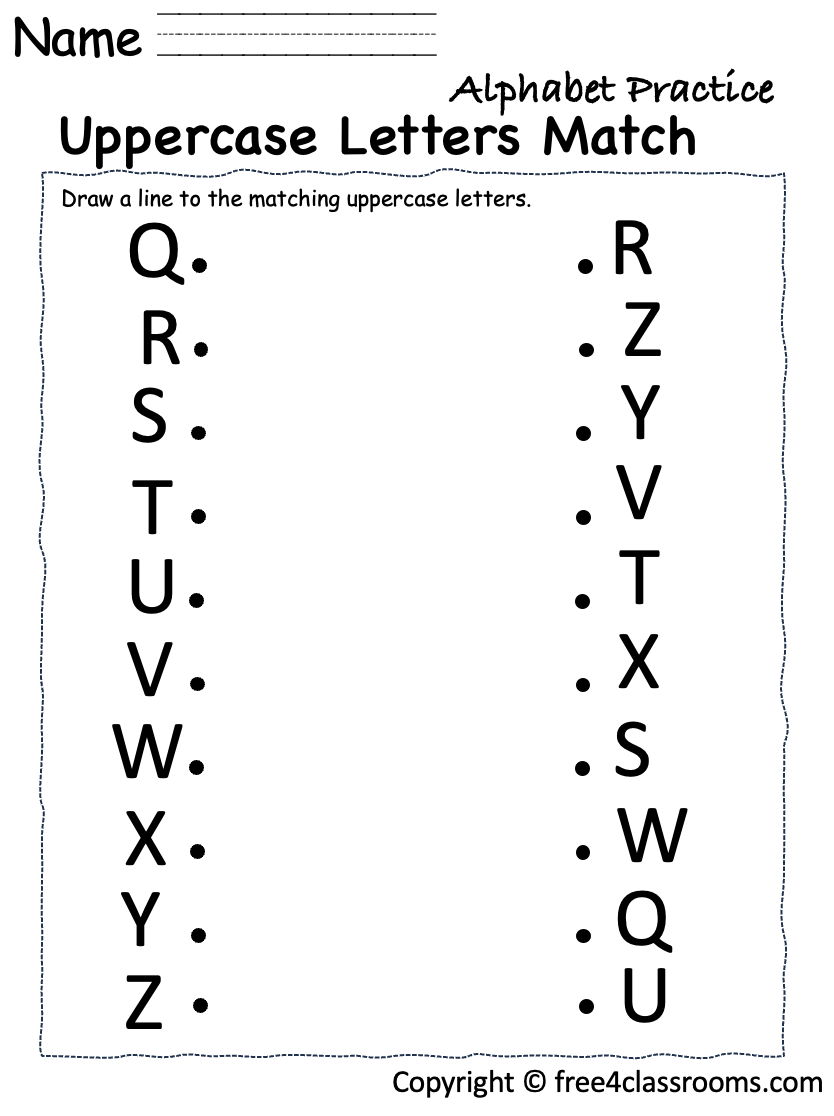 Free Uppercase Letter Practice