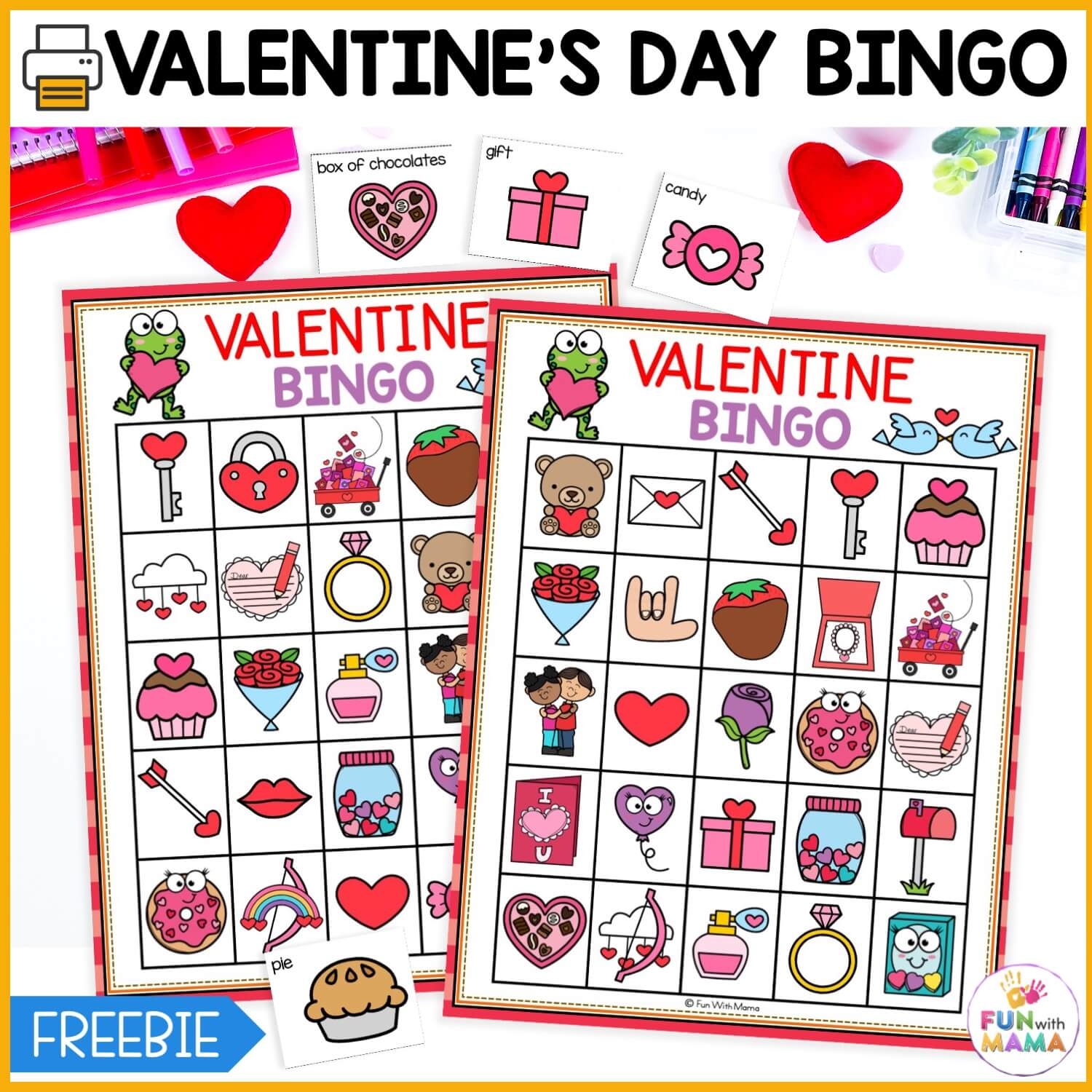 printable valentines bingo