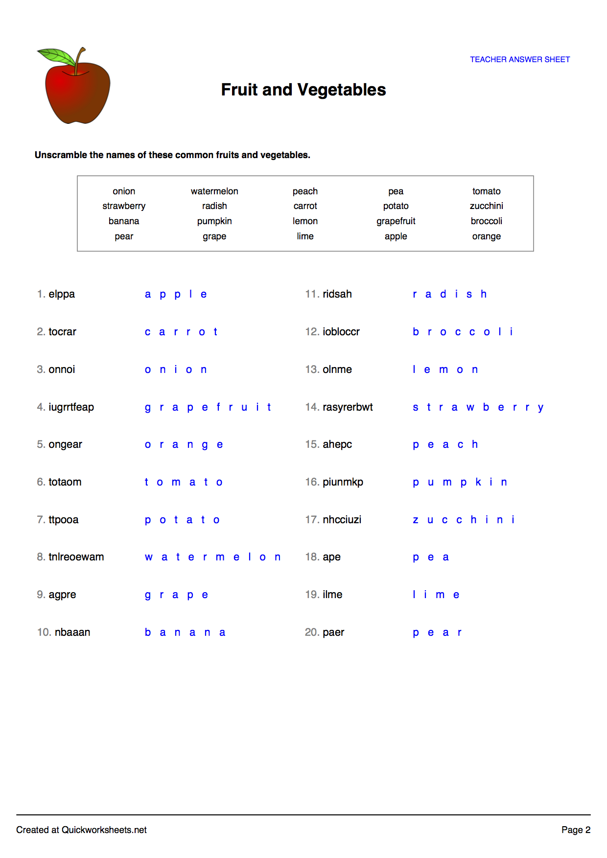 Free Worksheet Generators