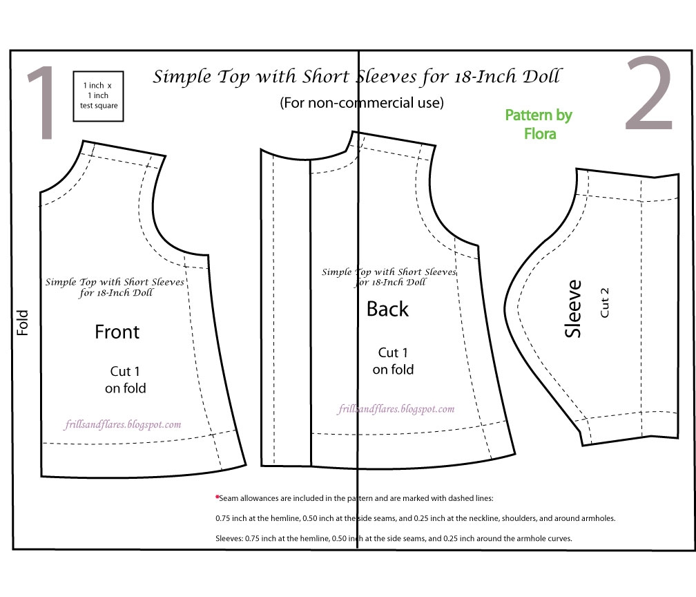 beginner free printable doll clothes patterns