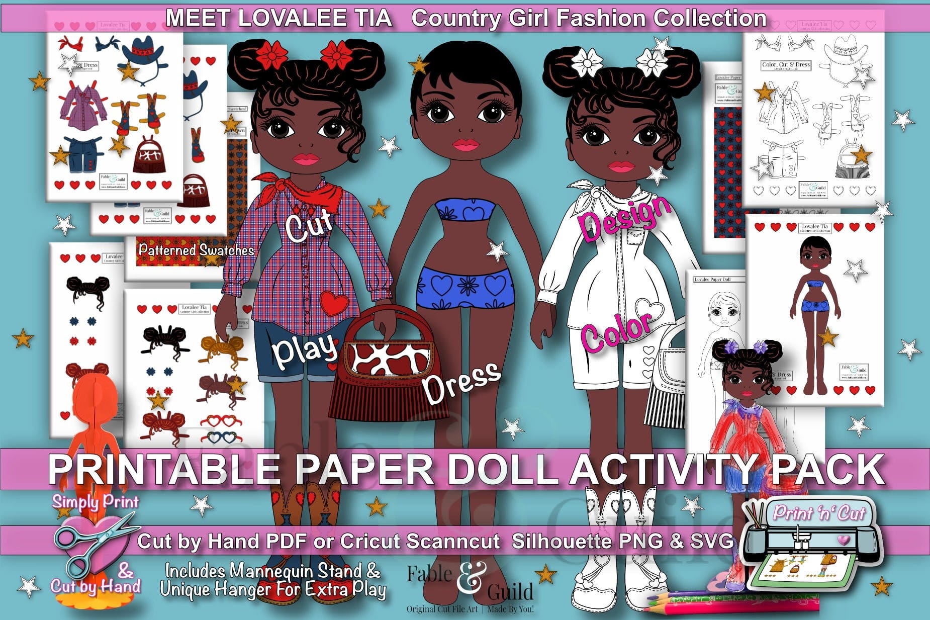 paper doll patterns printable