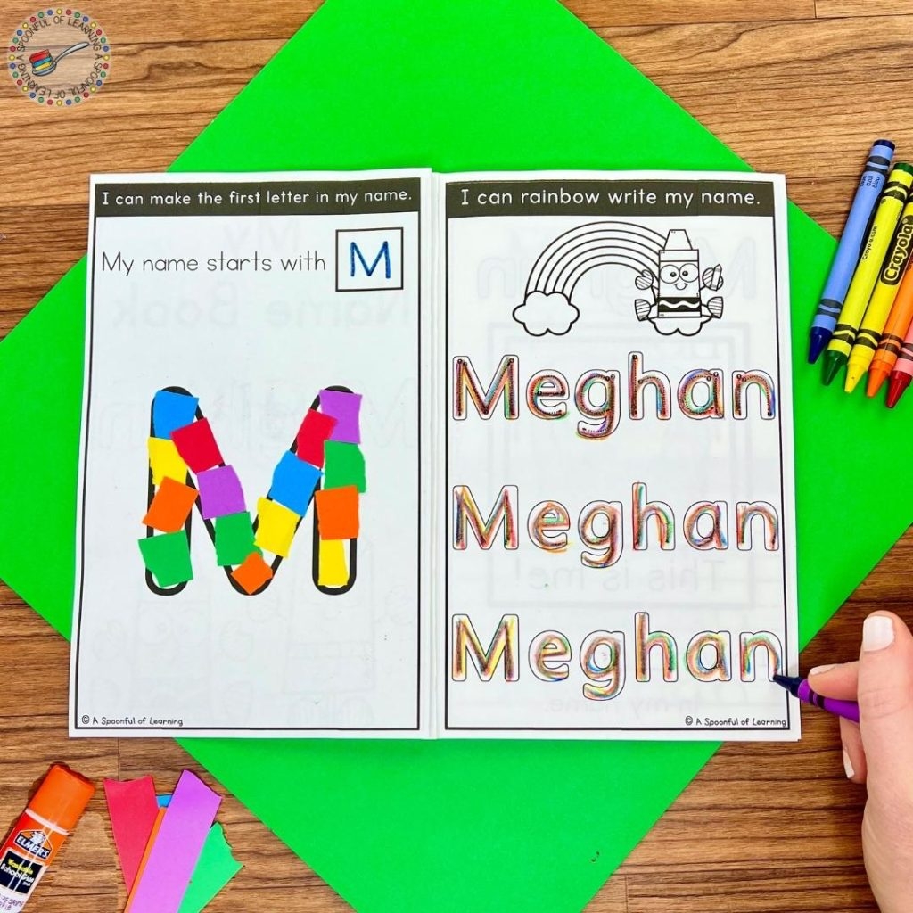 Fun Kindergarten Name Practice Activities A Spoonful Of Learning