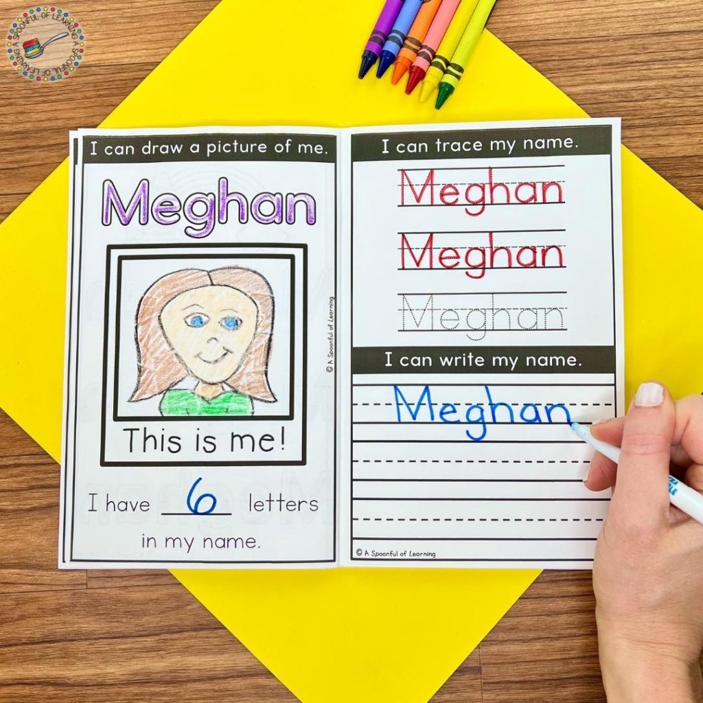 Fun Kindergarten Name Practice Activities A Spoonful Of Learning
