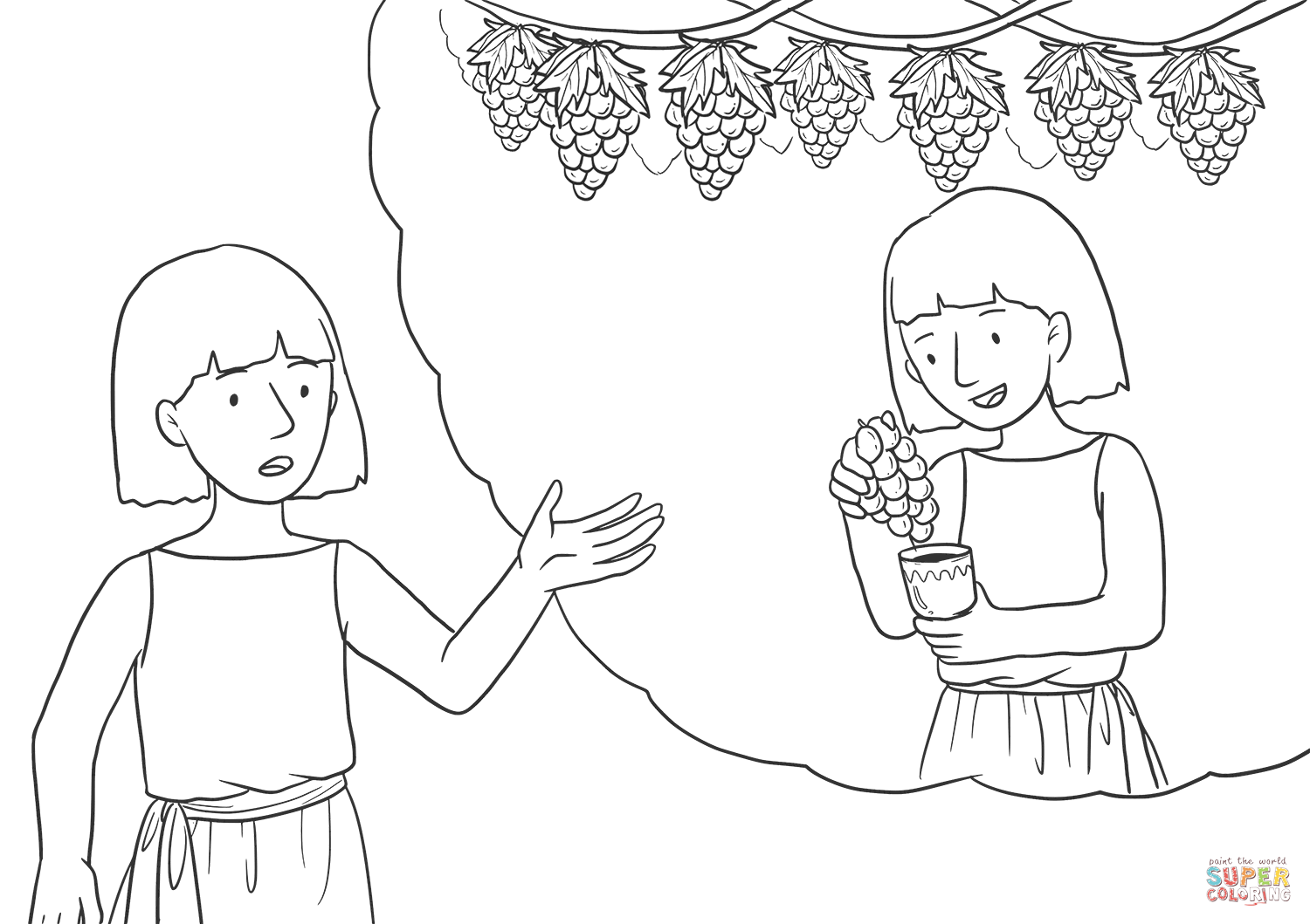 Genesis 40 9 13 Joseph In Prison Coloring Page Free Printable