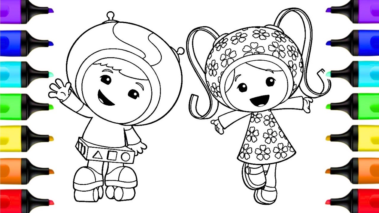 Geo And Milli Team Umizoomi Coloring Pages Team Umizoomi Coloring Book Art Activity YouTube