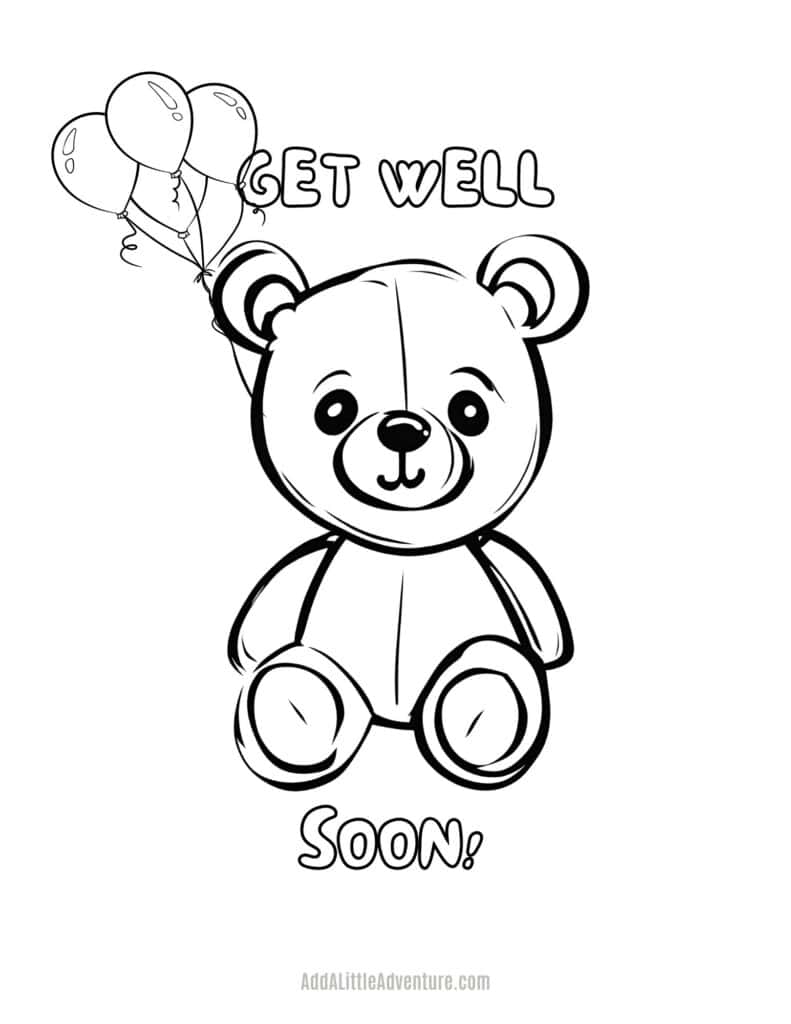 Get Well Soon Coloring Pages Free Printables 