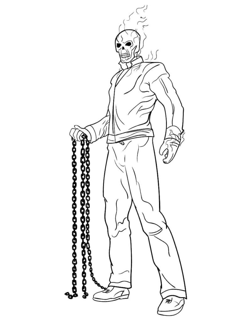 Ghost Rider Coloring Pages Best Coloring Pages For Kids