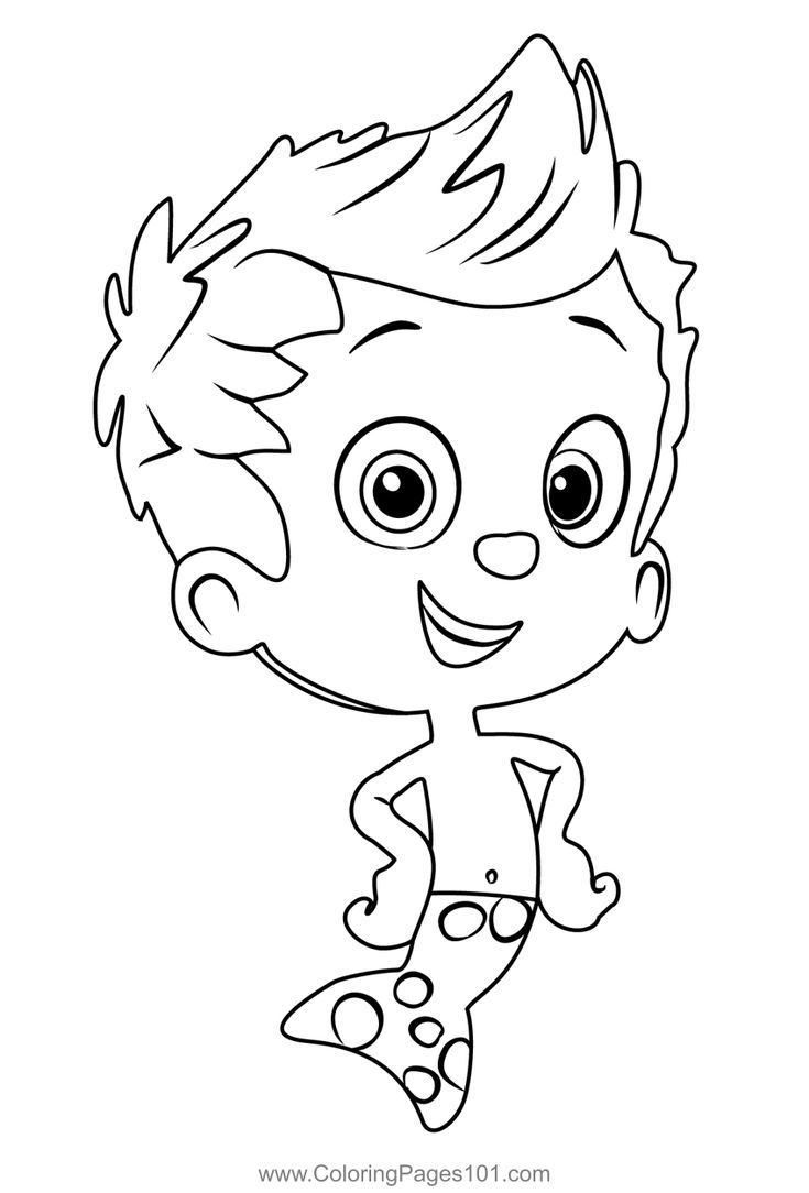 Gil From Bubble Guppies Coloring Page