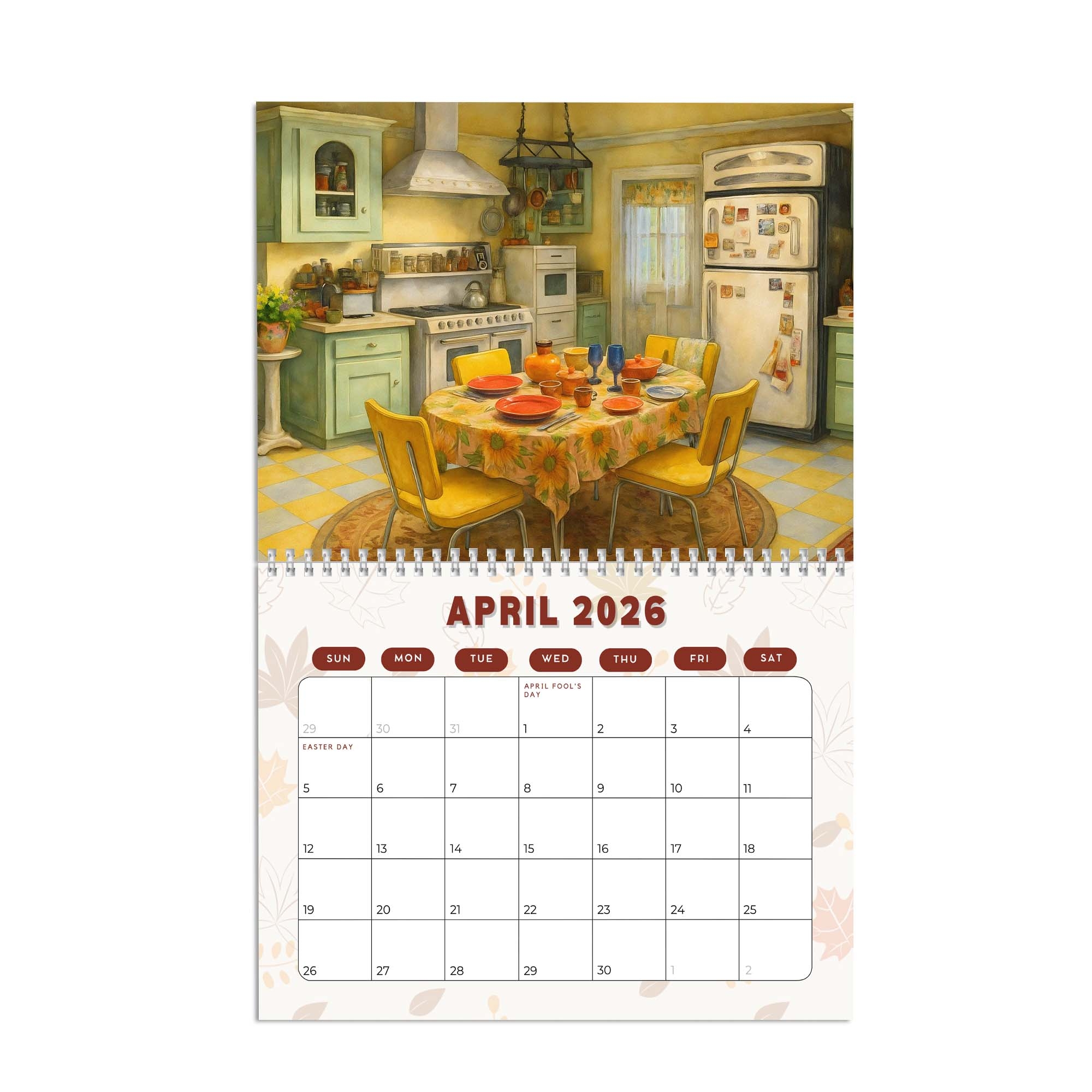 Gilmore Girls Watercolor Painting Calendar 2026 Thread Rody