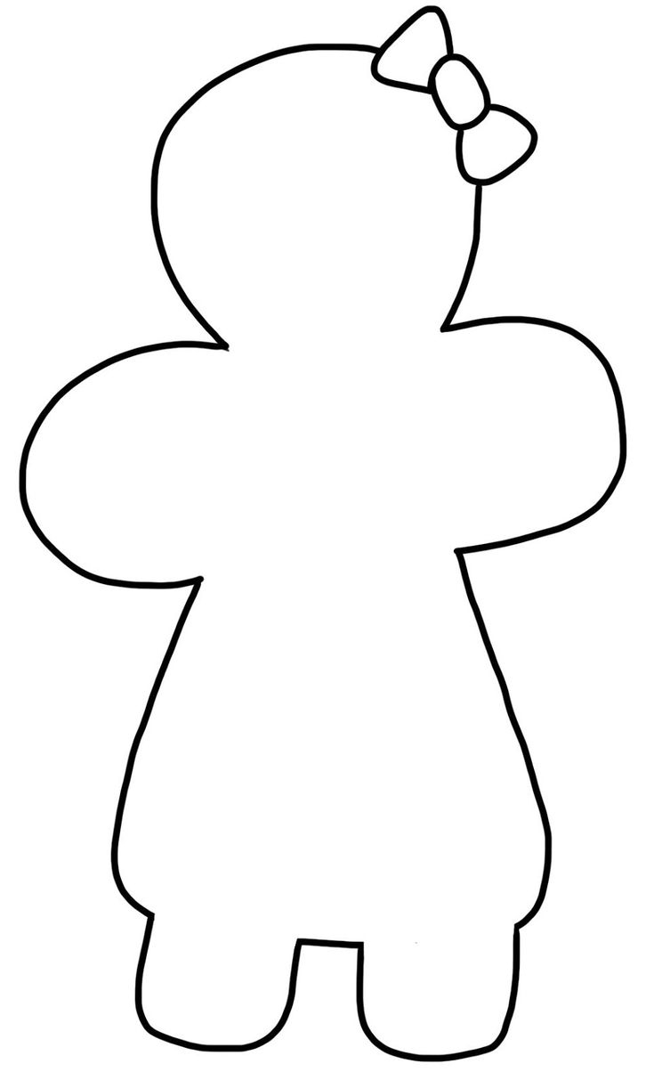 Gingerbread Girl Templates Printable Free Gingerbread Man Coloring Page